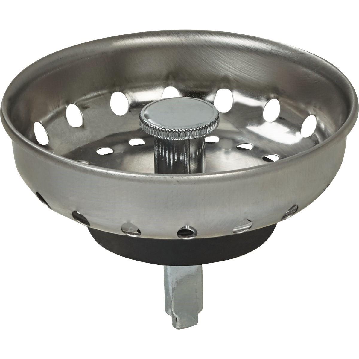 3-1/2 In. Stainless Steel Basket Strainer Stopper