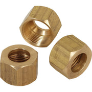 5/8 In. OD Brass Compression Nut (3-Pack)