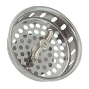 3-1/2 In. Stainless Steel Twist/Lock Basket Strainer Stopper