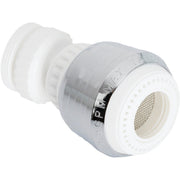 2.0 GPM Swivel Spray Aerator, White & Chrome