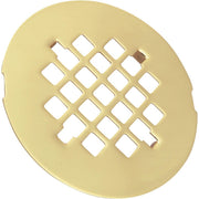 4-1/4 In. Polished Brass Snap-In Shower Drain Strainer