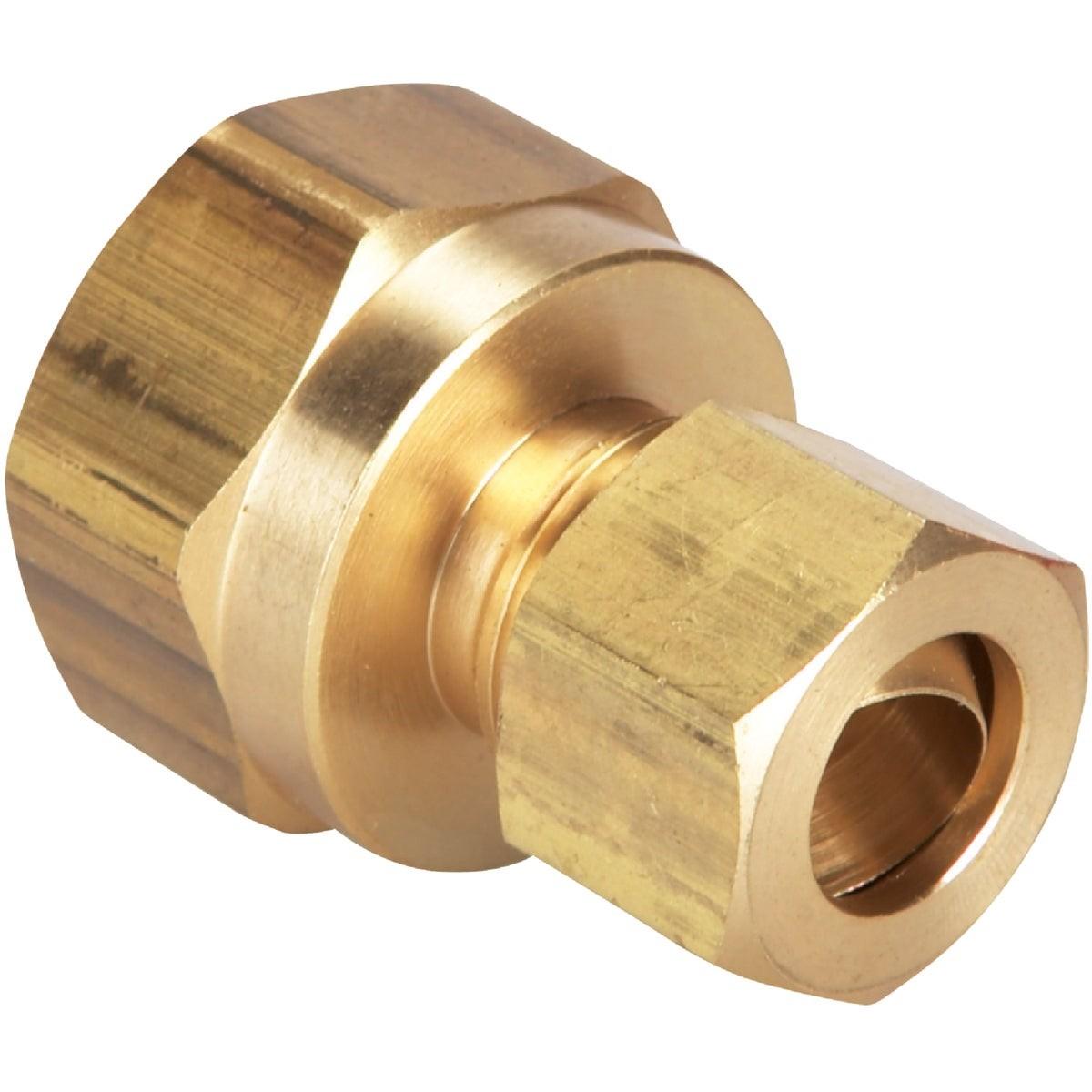 3/8 In. x 1/2 In. Brass Union Compression Adapter