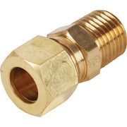 3/8 In. x 1/4 In. Brass Male Union Compression Adapter