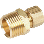 3/8 In. x 1/2 In. Brass Male Union Compression Adapter