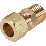 1/2 In. x 3/8 In. Brass Male Union Compression Adapter