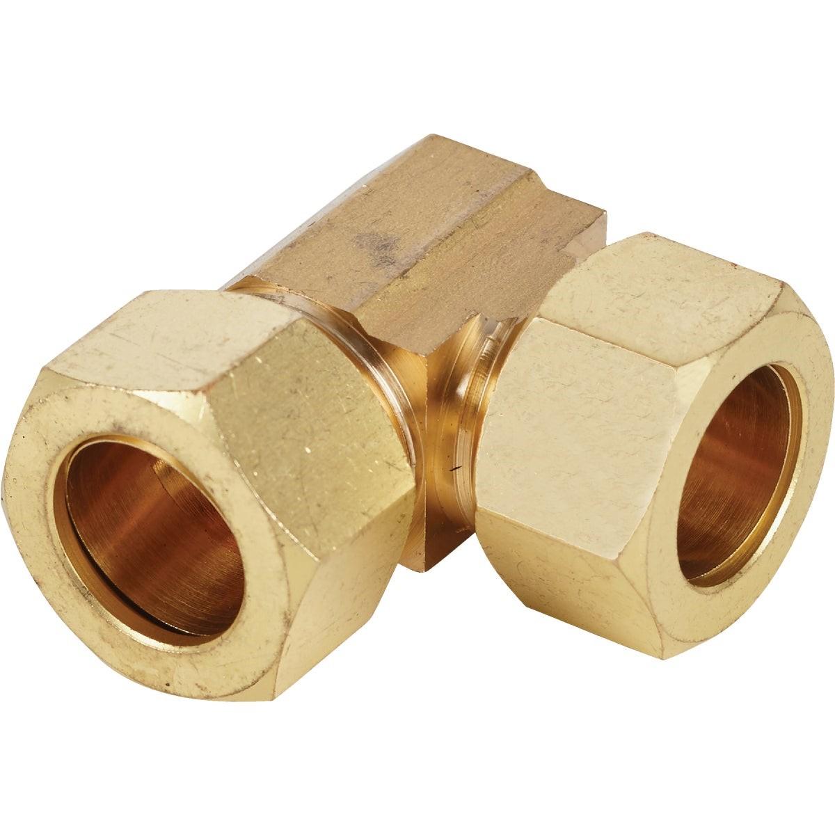 5/8 In. 90 Deg. 2-Way Low Lead Compression Brass Elbow (1/4 Bend)