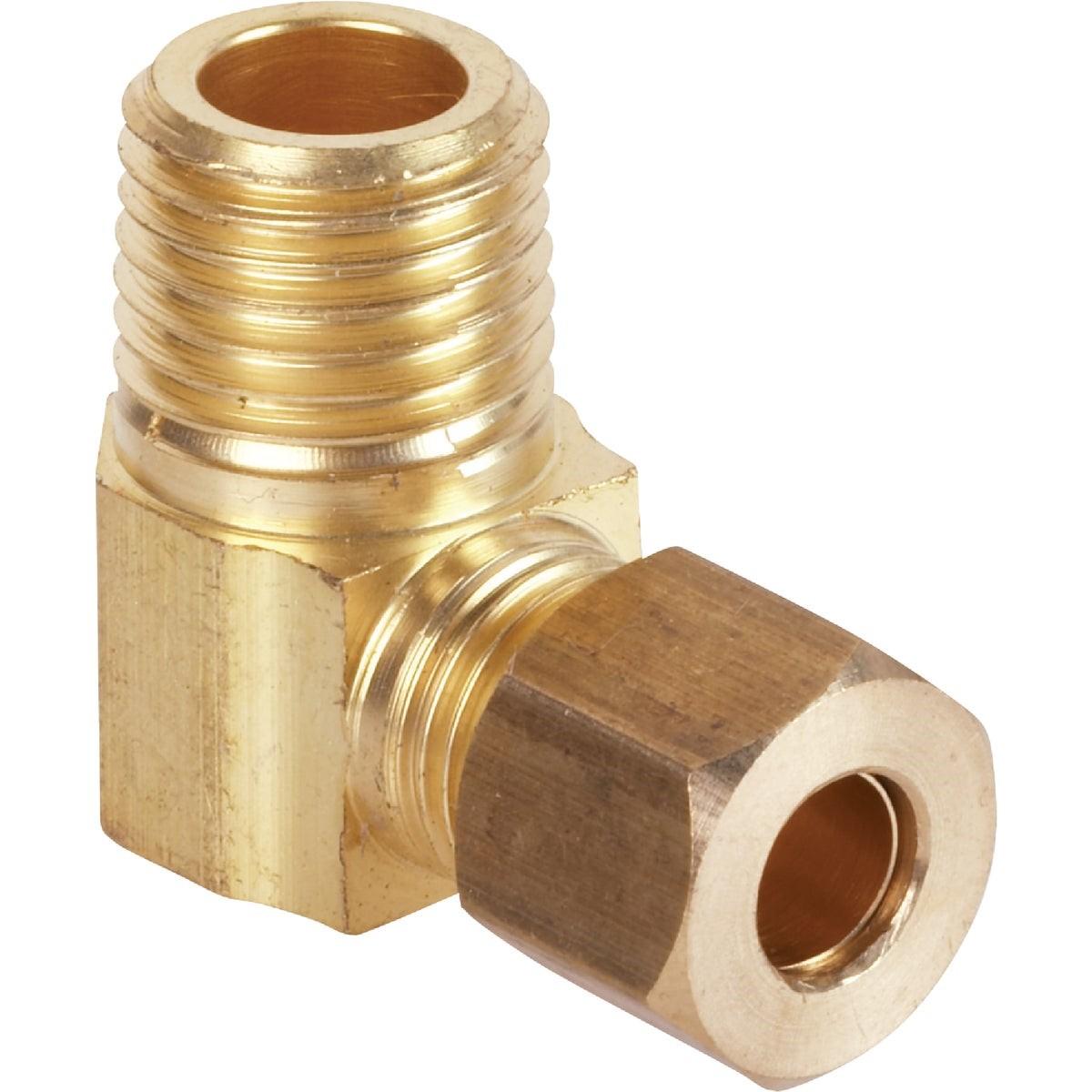 1/4 In. x 1/4 In. Male 90 Deg. Low Lead Compression Brass Elbow (1/4 Bend)