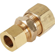 1/2 In. OD x 3/8 In. OD Brass Compression Reducing Union