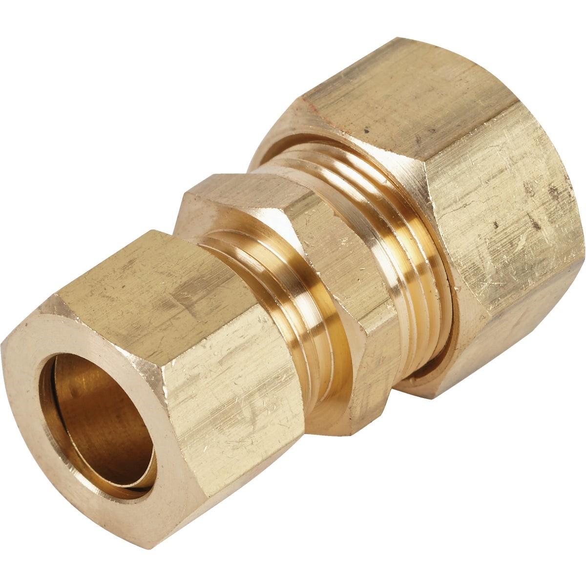 5/8 In. OD X 1/2 In. OD Brass Compression Reducing Union