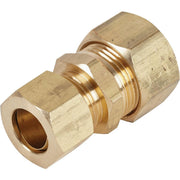 5/8 In. OD X 1/2 In. OD Brass Compression Reducing Union