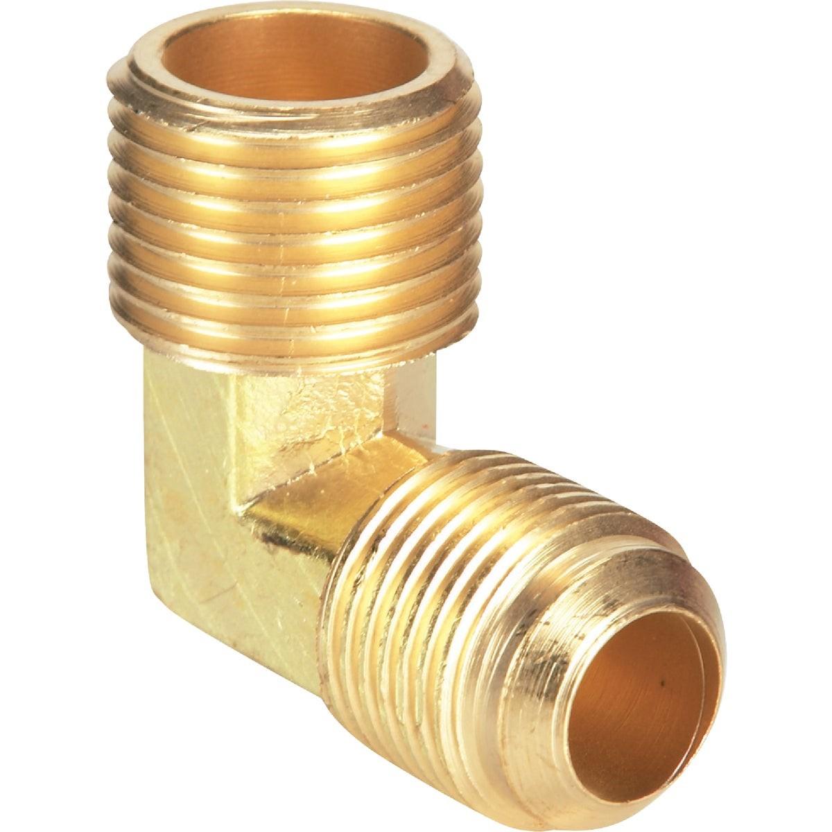 1/2 In. x 1/2 In. MIP 90 Deg. Flare Brass Elbow (1/4 Bend)