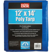 Blue Woven 12 Ft. x 14 Ft. Medium Duty Poly Tarp