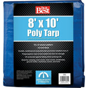 Blue Woven 8 Ft. x 10 Ft. Medium Duty Poly Tarp
