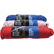 3/16 In. x 100 Ft. Assorted Colors Diamond Braided Polypropylene Packaged Rope