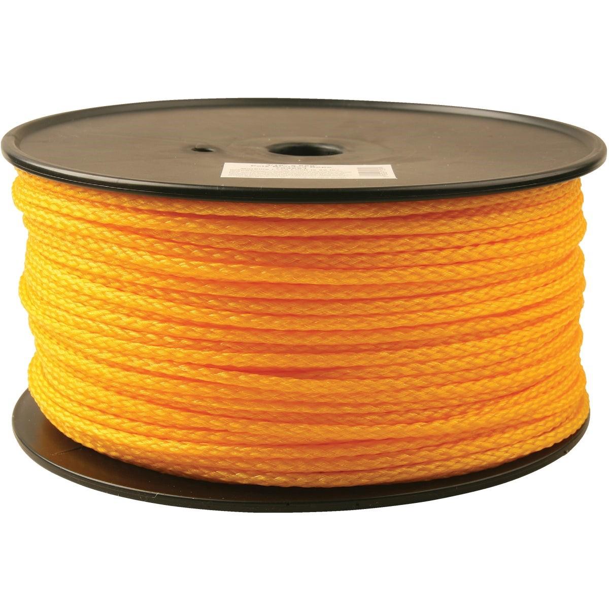 3/16 In. x 650 Ft. Yellow Braided Polypropylene Rope
