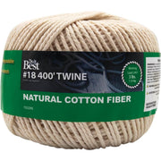 #18 x 400 Ft. Natural Cotton Twine
