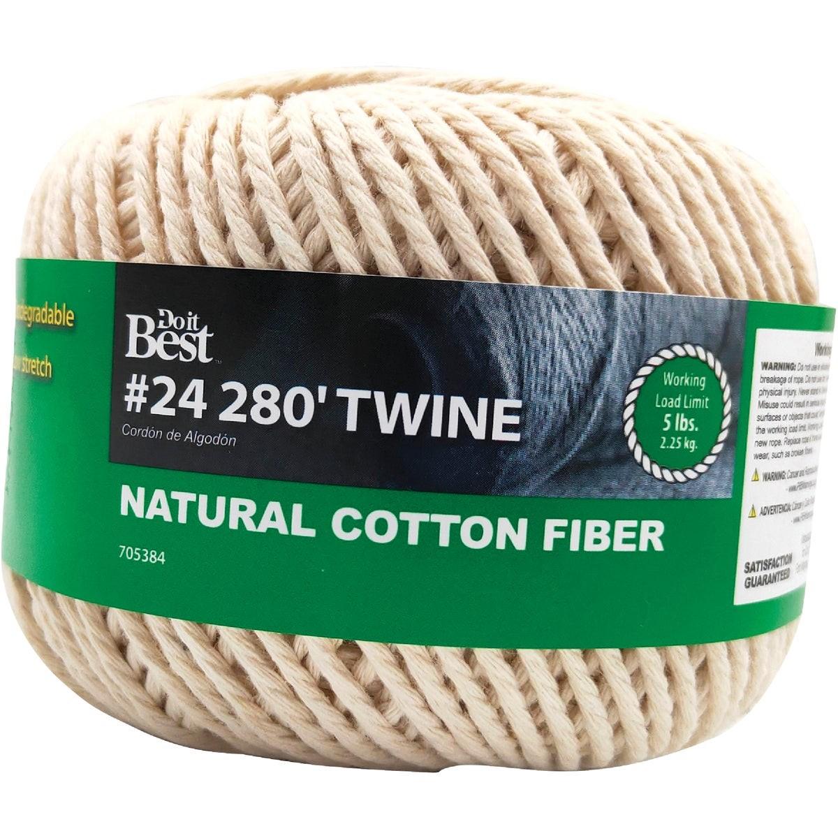 #24 x 280 Ft. Natural Cotton Twine