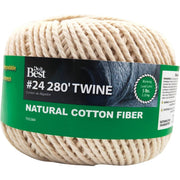 #24 x 280 Ft. Natural Cotton Twine