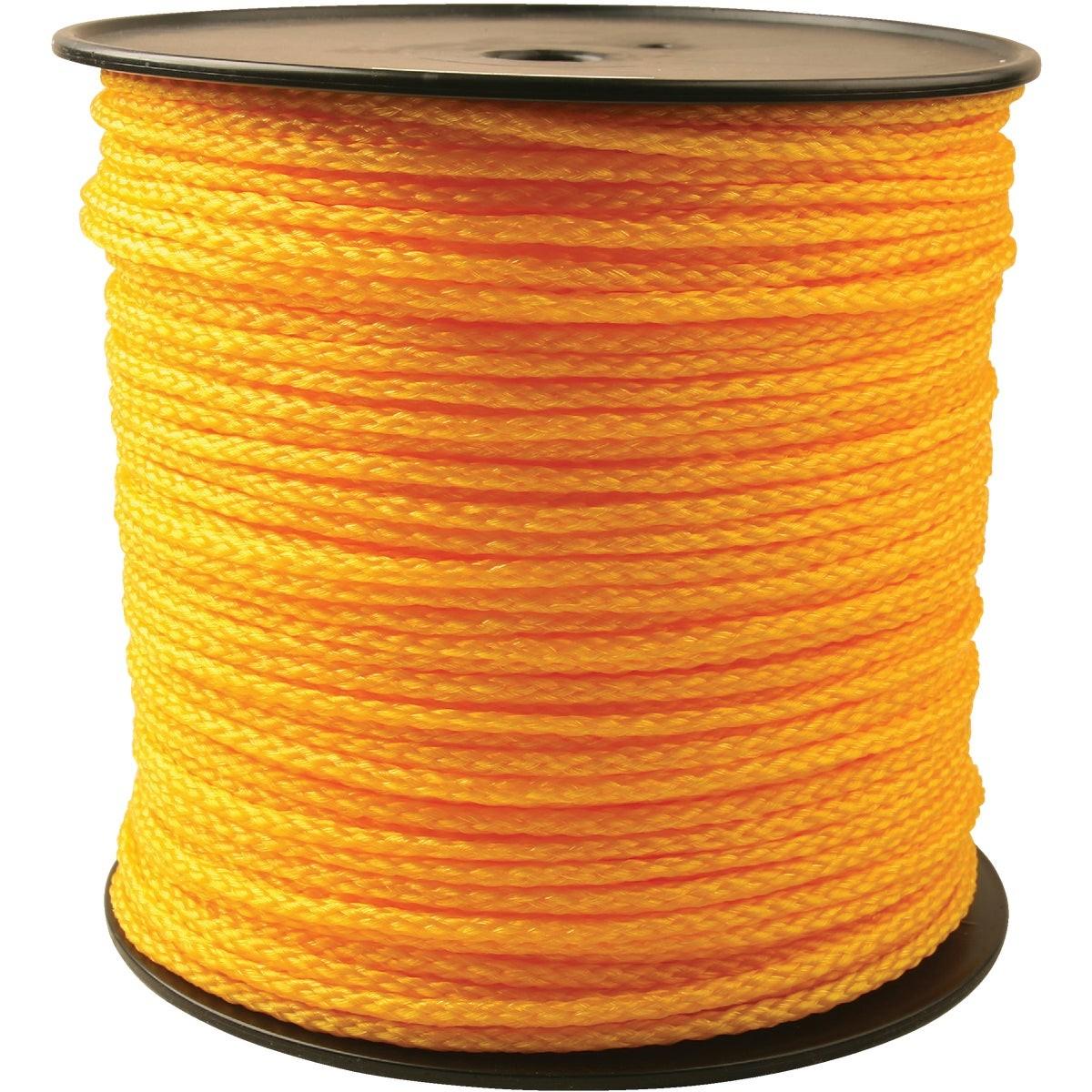 1/4 In. x 1000 Ft. Yellow Braided Polypropylene Rope
