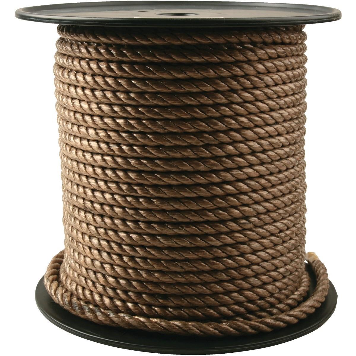3/8 In. x 300 Ft. Brown Twisted Unmanila Polypropylene Rope