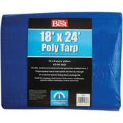 Blue Woven 18 Ft. x 24 Ft. Medium Duty Poly Tarp