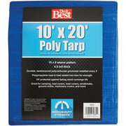 Blue Woven 10 Ft. x 20 Ft. Medium Duty Poly Tarp