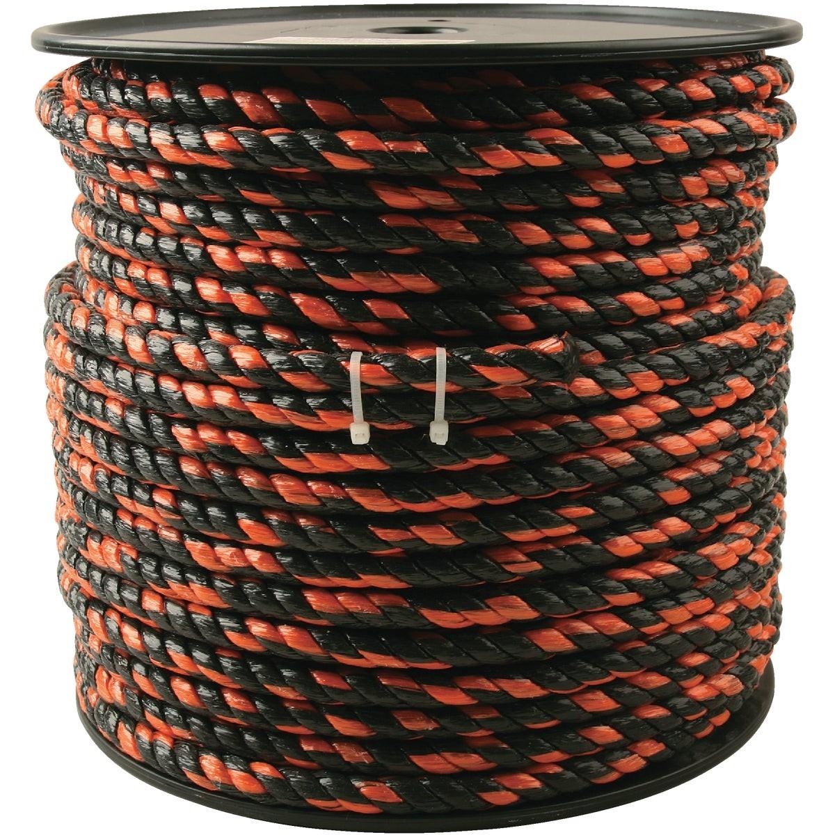 1/2 In. x 250 Ft. Orange & Black Truck Polypropylene Rope