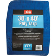 Blue Woven 30 Ft. x 40 Ft. Medium Duty Poly Tarp