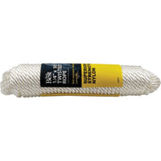 1/4 In. x 50 Ft. White Twisted Nylon Packaged Rope