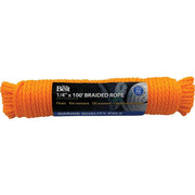 1/4 In. x 100 Ft. Yellow Braided Polypropylene Packaged Rope