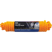 1/2 In. x 50 Ft. Yellow Twisted Polypropylene Packaged Rope