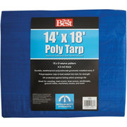Blue Woven 14 Ft. x 18 Ft. Medium Duty Poly Tarp