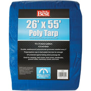 Blue Woven 26 Ft. x 55 Ft. Medium Duty Poly Tarp