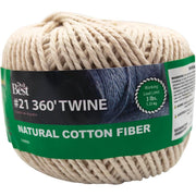 #21 x 360 Ft. Natural Cotton Twine