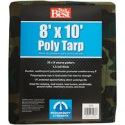 Camo Woven 8 Ft. x 10 Ft. Medium Duty Poly Tarp