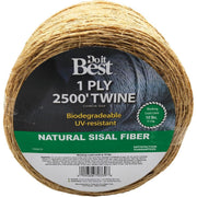 1-Ply x 2500 Ft. Tan Sisal Fiber Twine