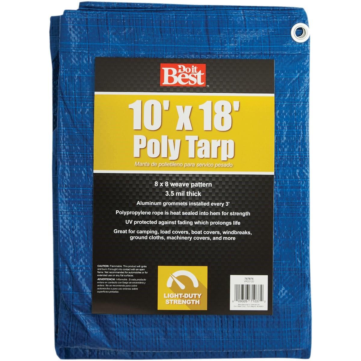 Blue Woven 10 Ft. x 18 Ft. General Purpose Tarp