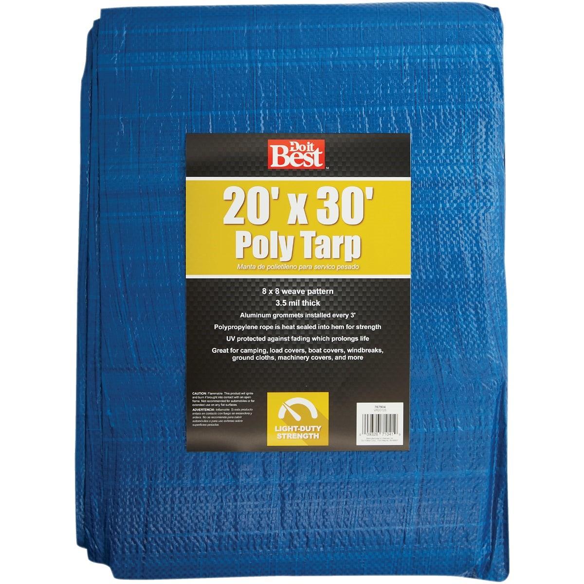 Blue Woven 20 Ft. x 30 Ft. General Purpose Tarp