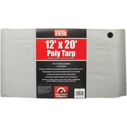 Silver Woven 12 Ft. x 20 Ft. Heavy Duty Poly Tarp