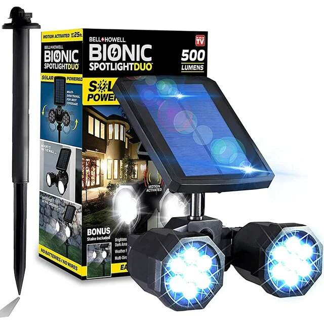 Bell+Howell Bionic Spotlight Duo Security Light, 1/box