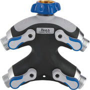 Best Garden Metal 4-Outlet Hose Shutoff Manifold