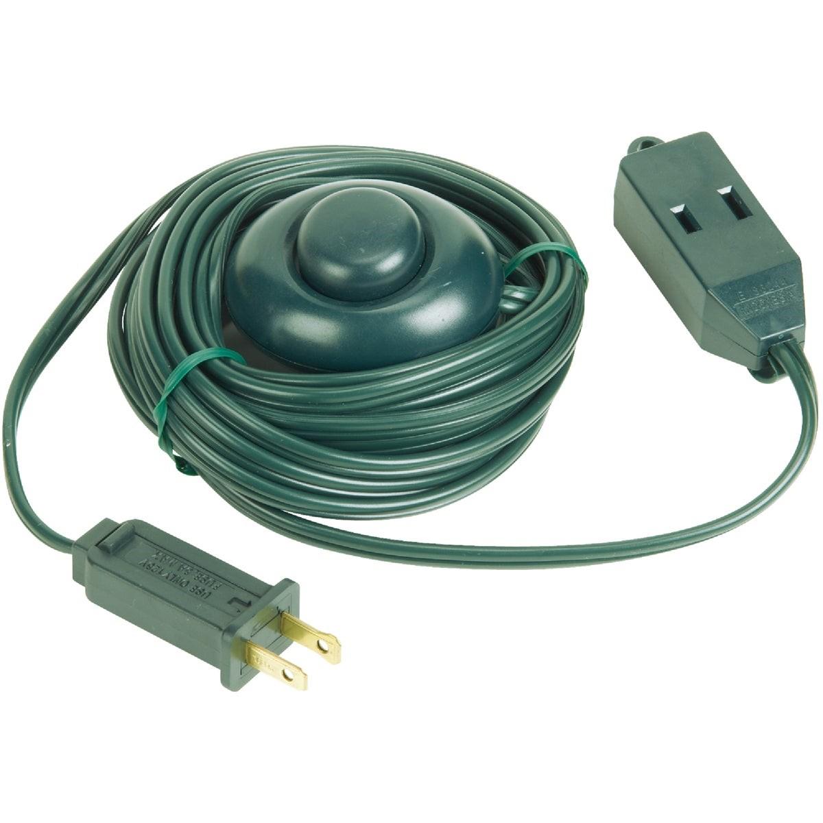 15 Ft. 18/2 Green Extension Cord with Foot Switch