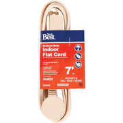 7 Ft. 16/2 Flat Plug Tan Extension Cord
