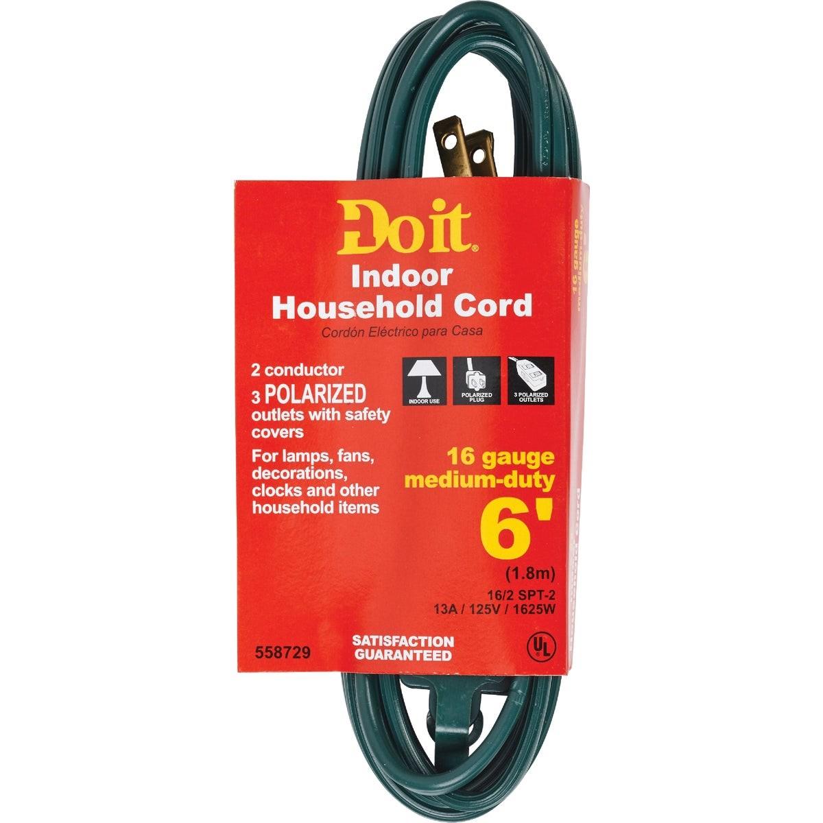 6 Ft. 16/2 Green Cube Tap Extension Cord
