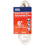 6 Ft. 16/2 White Cube Tap Extension Cord