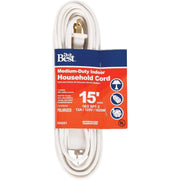 15 Ft. 16/2 White Cube Tap Extension Cord