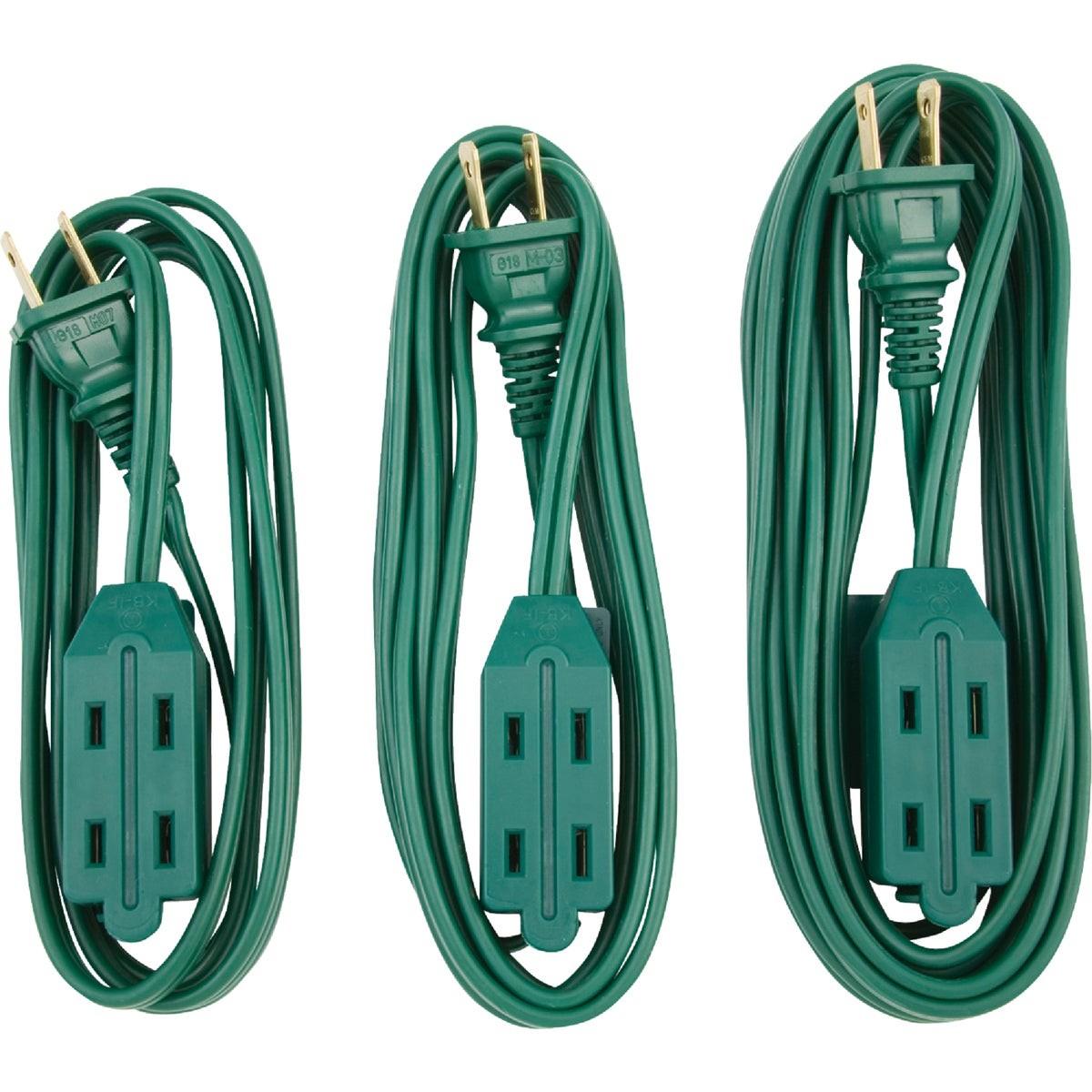 6 Ft./9 Ft./15 Ft. 16/2 Extension Cord Set (3-Pack)