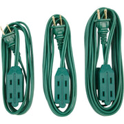 6 Ft./9 Ft./15 Ft. 16/2 Extension Cord Set (3-Pack)