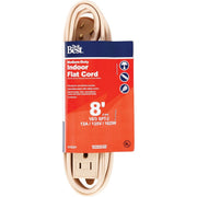 8 Ft. 16/3 Flat Plug Tan Extension Cord