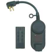 12.5A 120V 1500W Green Outdoor Timer with Remote